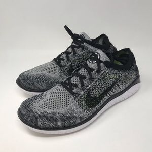 Nike Free RN Flyknit 2018 Shoes "Oreo" Sz 11